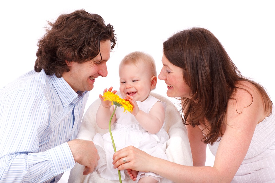 Photo of parents and child